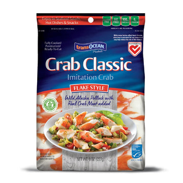 Trans-Ocean Products, Crab Classic Flake, 8 oz