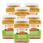 Pride Of India - PACK of 6 - Indian Split Yellow Pigeon Peas - Protein & Fiber Rich Toor (Arahar) Dal, 1.5 Pound Jar
