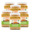 Pride Of India - PACK of 6 - Indian Split Yellow Pigeon Peas - Protein & Fiber Rich Toor (Arahar) Dal, 1.5 Pound Jar
