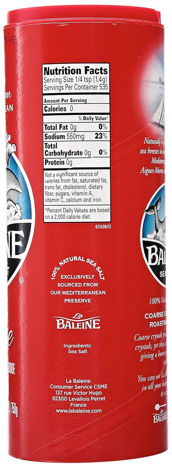La Baleine Coarse Sea Salt, 26.50 ounces