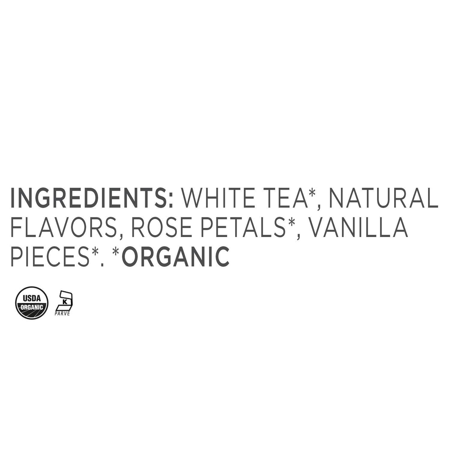 Tea Forte Vanilla Rose Organic White Tea, Makes 35-50 Cups, 2.82 Ounce Loose Leaf Tea Canister
