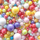 Edible Pearl Sugar Sprinkles Multicolor Candy Mixing Size Baking Edible Cake Decorations Cupcake Toppers Cookie Decorating Celeb