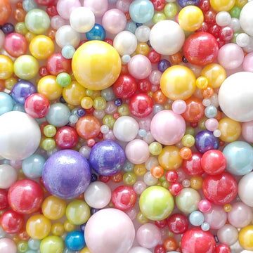 Edible Pearl Sugar Sprinkles Multicolor Candy Mixing Size Baking Edible Cake Decorations Cupcake Toppers Cookie Decorating Celeb