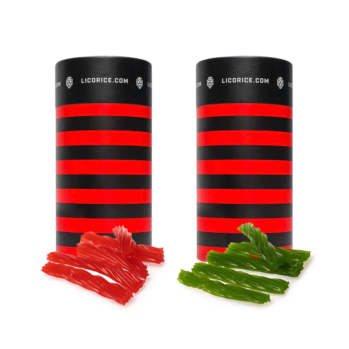 Licorice.com | Watermelon and Green Apple Soft Licorice | Soft & Chewy Licorice | Pack of 2