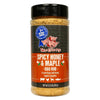THREE LITTLE PIGS Spicy Honey & Maple BBQ Rub - Sweet Flavor with Jalapenos - 12.3 oz