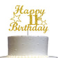11 Birthday Cake Topper Gold Glitter, Party Decoration Ideas, Premium Quality, Sturdy Doubled Sided Glitter, Acrylic Stick. Made
