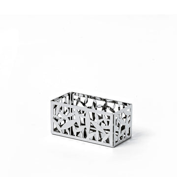 Alessi Holde Cactus Tea/Sugar Bags Holder, Silver