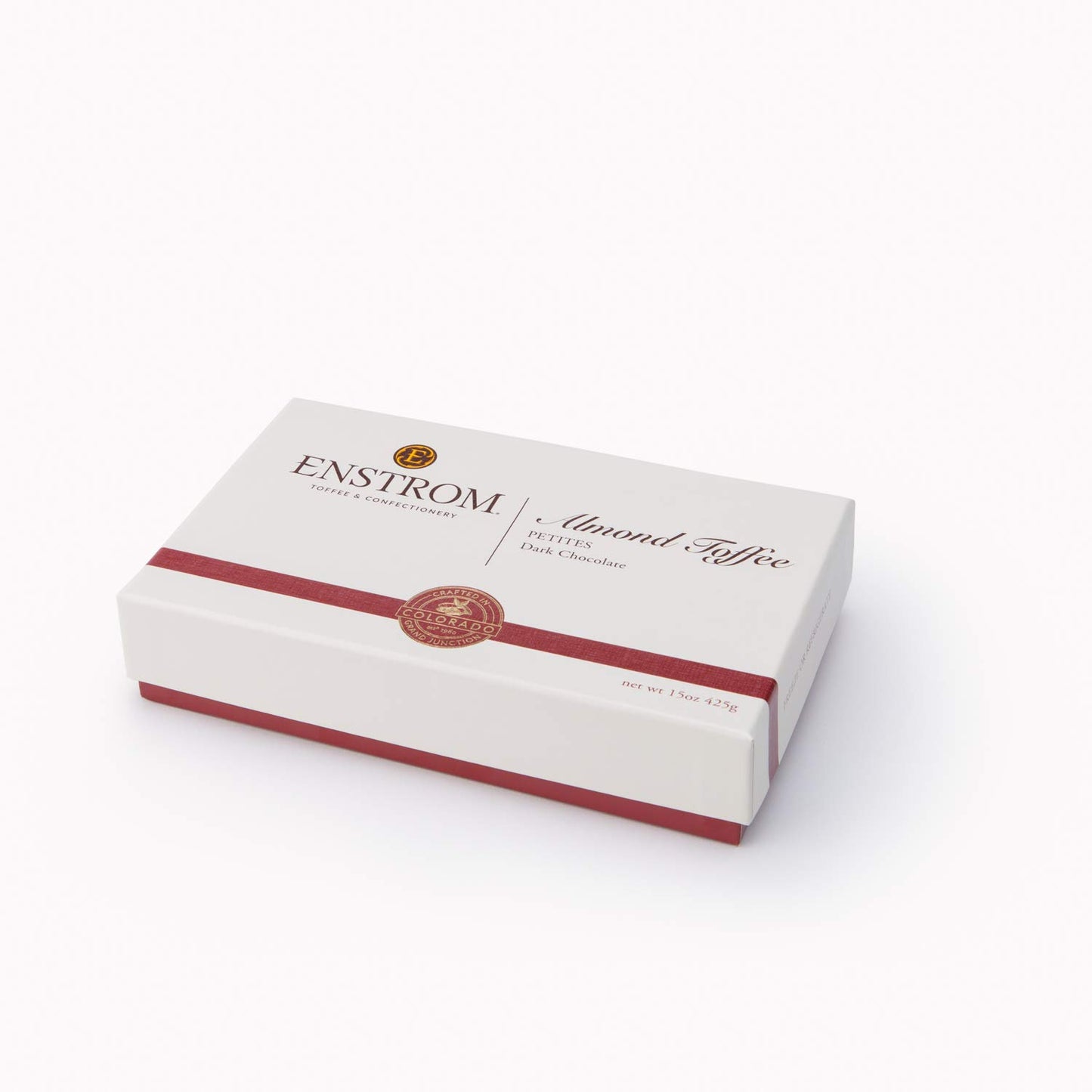 Enstrom Dark Chocolate Almond Toffee Petites 60Oz Box | Bite-Size | Gluten Free | Kosher Dairy | All Natural