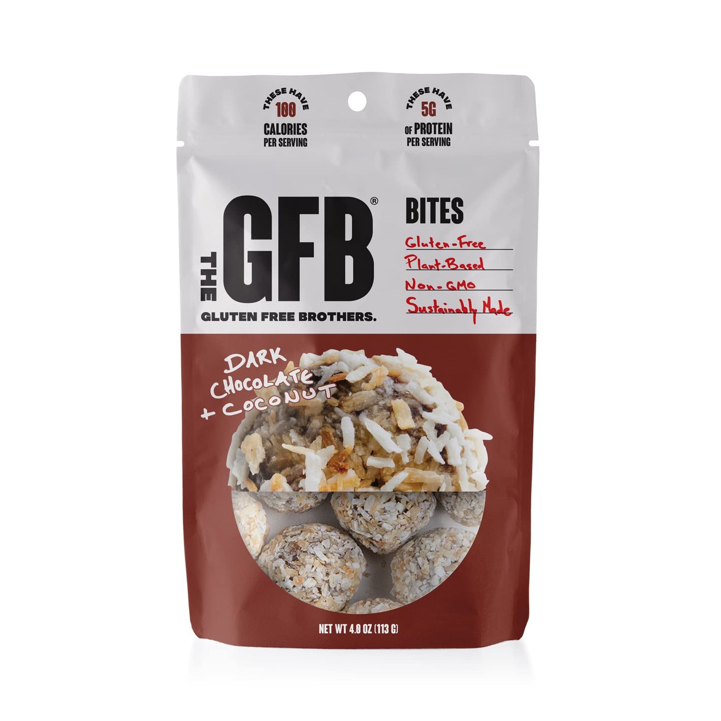 The Gluten Freeb Bites - Dark Chocolate Coconut - Case Of 6 - 4 Oz(D0102Hxx08W.)