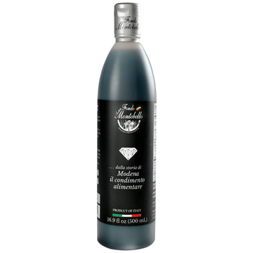 FONDO MONTEBELLO Balsamic Glaze Dressing - Dense and Delicious, 16.91 Fl Oz (500ml), Imported from Italy