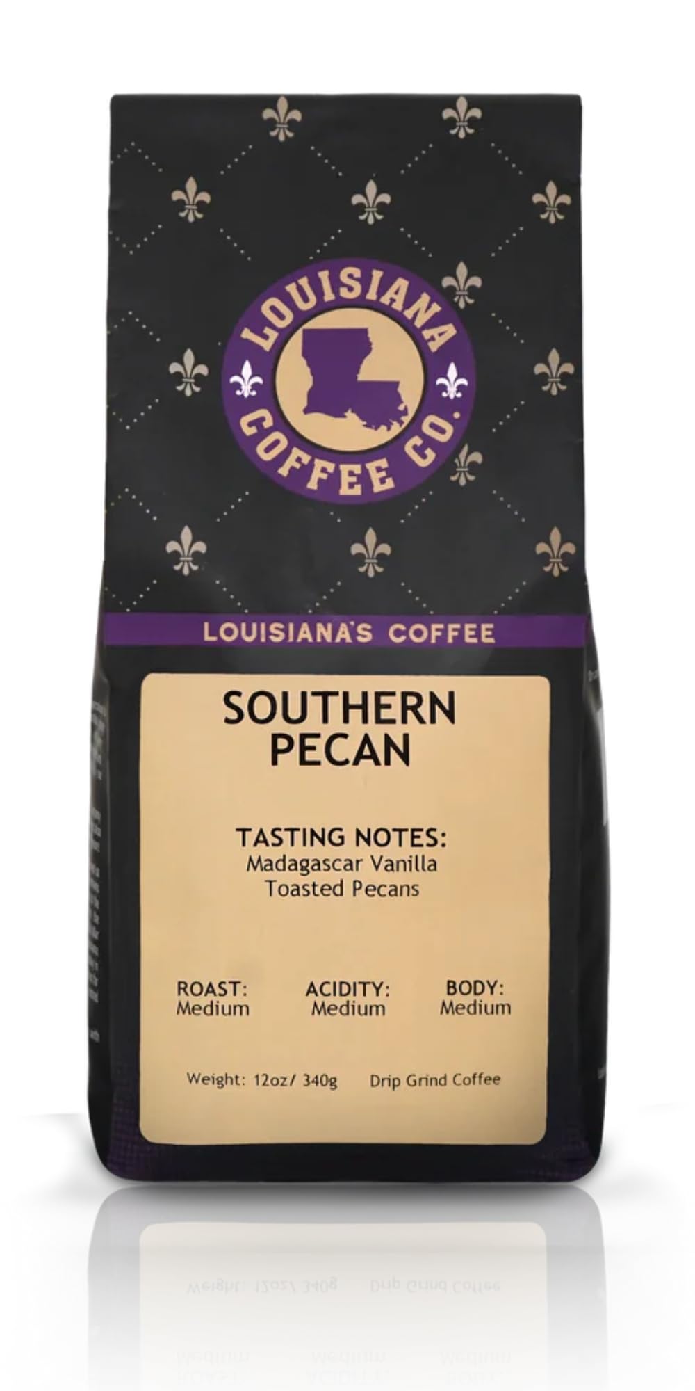 Southern Pecan | Louisianas Coffee | Smooth Medium Roast Drip Ground With Toasted Pecans & Vanilla | Warm Southern Comfort