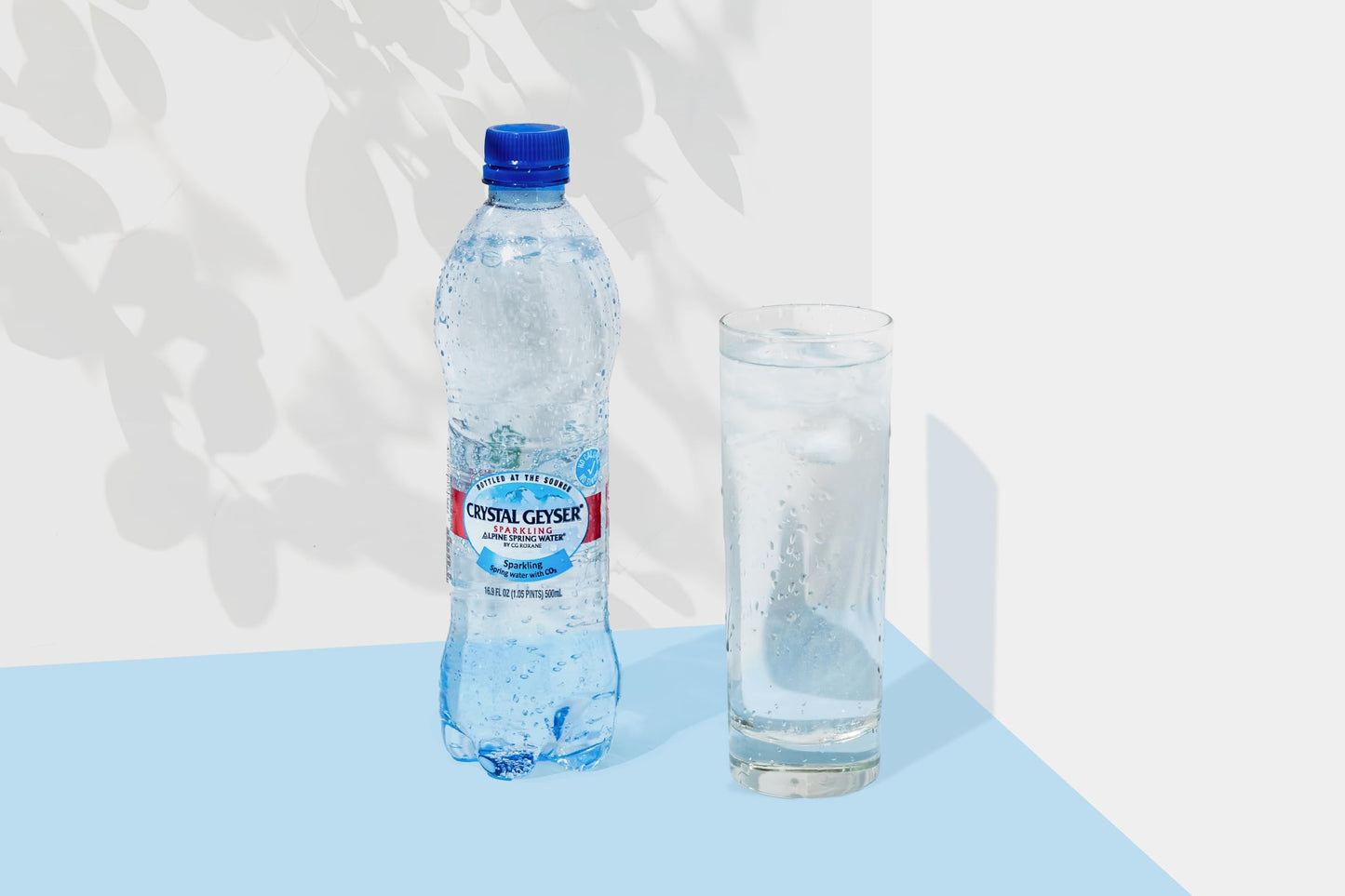 Crystal Geyser Sparkling Alpine Natural Spring Water, 24-Pack, 16.9oz Bottles, Zero Calories and No Sweeteners, Bottled at The S