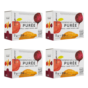 White Leaf Provisions Organic Baby Food Pouches - Usda, Gmo & Bpa Free Squeezable Toddler Snacks - 24 X 90 Grams (24 Pouches, Ap