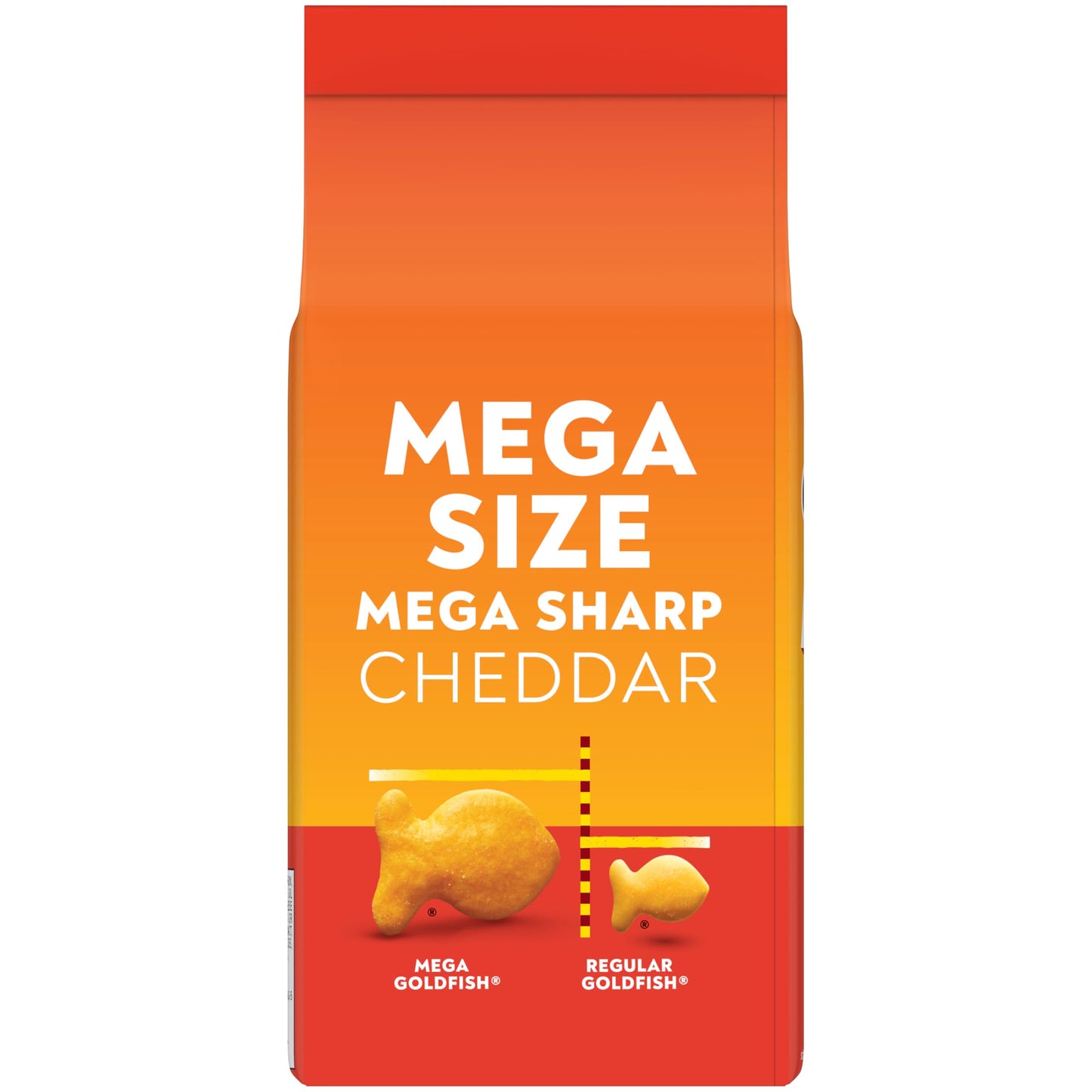 Goldfish Mega Bites, Sharp Cheddar Crackers, 5.9 Oz Bag (Pack of 3)