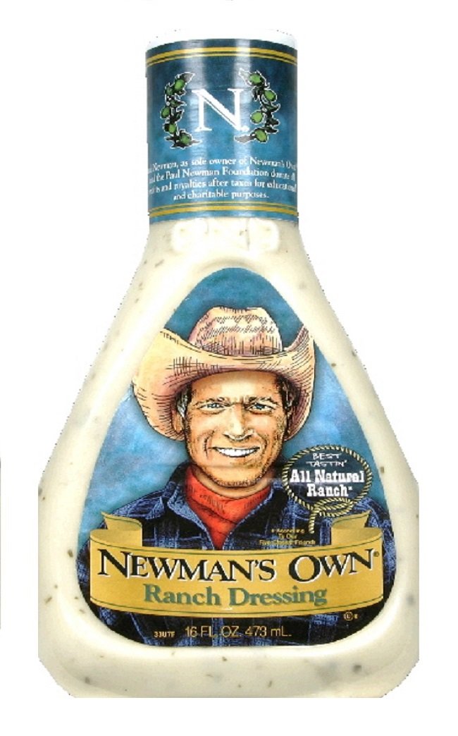 Newman's Own Salad Dressing, Ranch, 16-Ounce Bottles (Pack of 6)