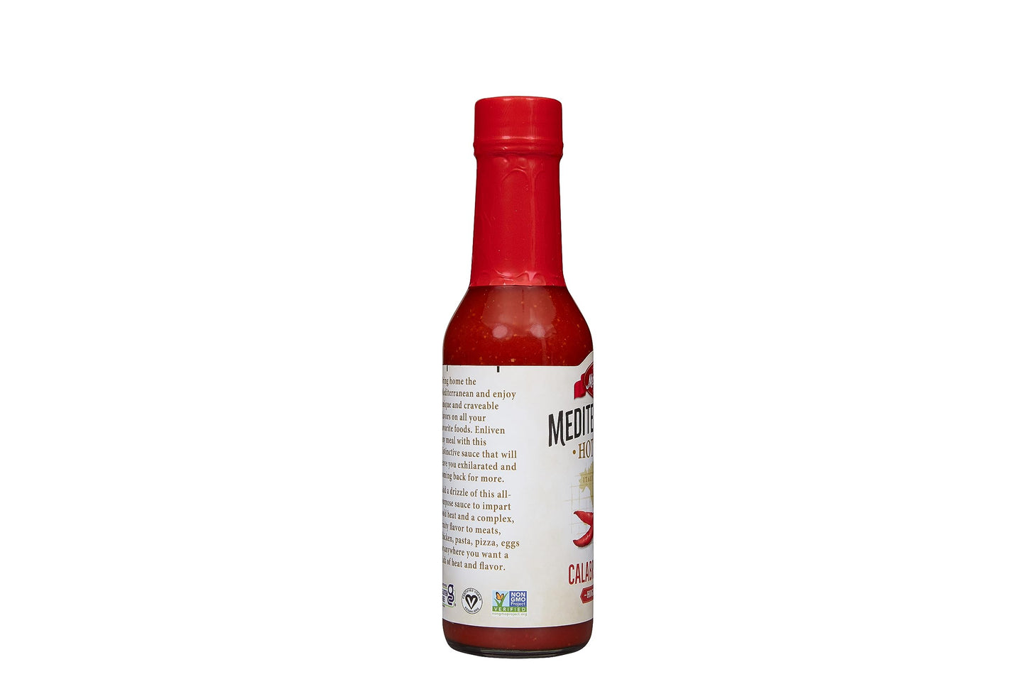 Mezzetta Mediterranean Calabrian Chili Hot Sauce, Hot Heat | Non-Gmo, Gluten Free, Vegan | 5 Fluid Ounce Jar (Pack Of 6)