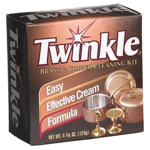 Twinkle Brass & Copper Cleaning Kit, Easy Effective Cream Formula, 4.38-Ounce Box (Pack Of 2)