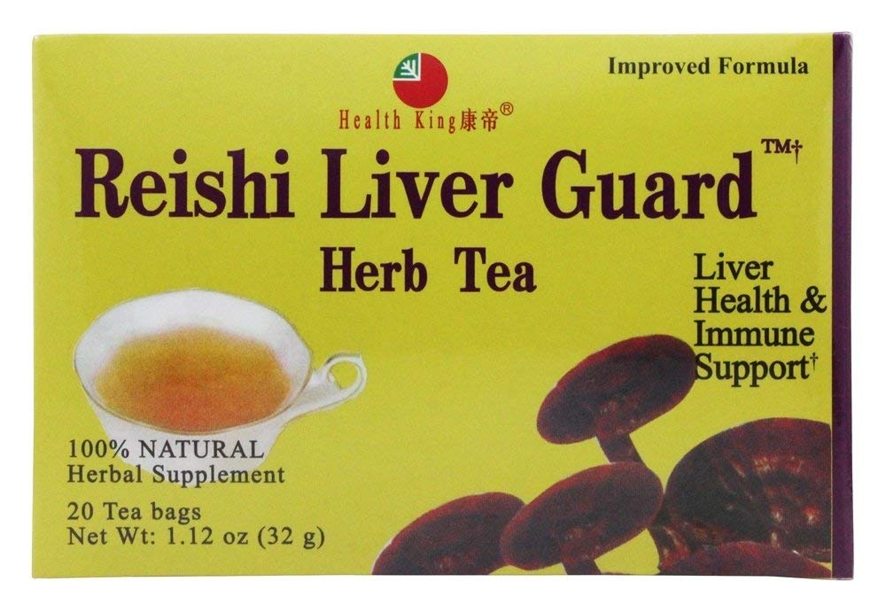 Health King Reishi Liver Guard Herb Tea - 20 Tea Bags
