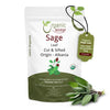 Organic Way Sage Leaf Cut & Sifted (Salvia officinalis) | Herbal Tea - European Wild-Harvest | Kosher Certified | Raw, Non GMO &