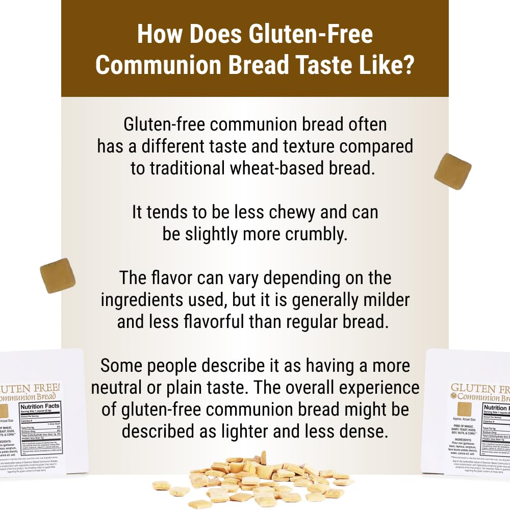 Communion Bread - Gluten-Free Communion Bread - Church Supplies - Package of approx. 200 pieces