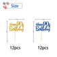 Roadsea Happy 90Th Birthday Cupcake Toppers - Women Men 90 Years Old Birthday Cupcake Supplies - 90Th Birthday Party Decorations