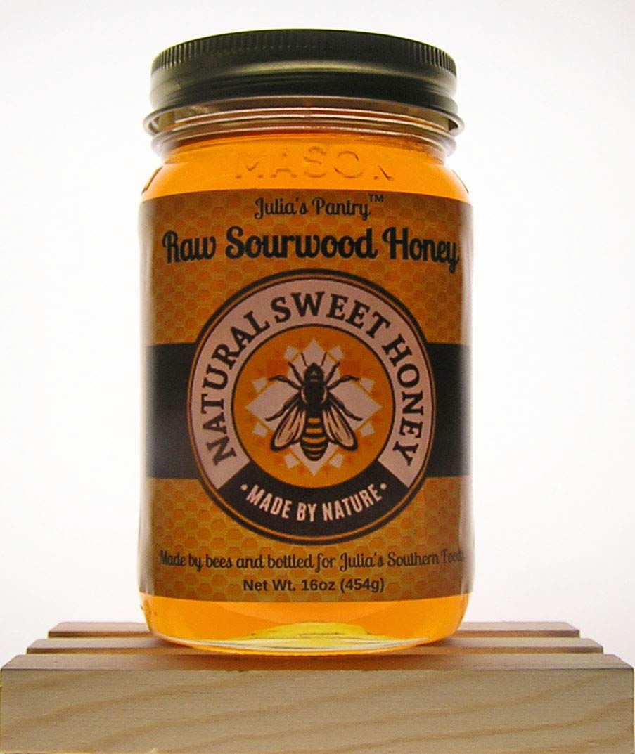 Sourwood Honey pure, natural and raw Pint Jar (22oz)
