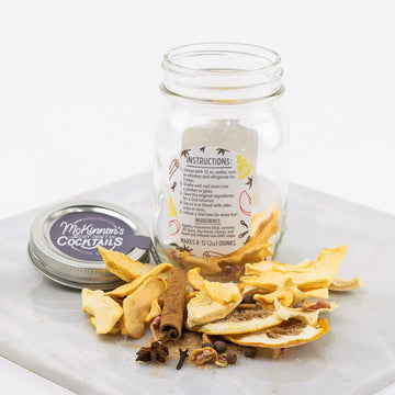 Mckinnons Dry Craft Cocktails Dehydrated Fruits And Herbs, Diy Mixology, Infusion Kit, Mason Jar Serves 8 - 16 Drinks (Hot Toddy
