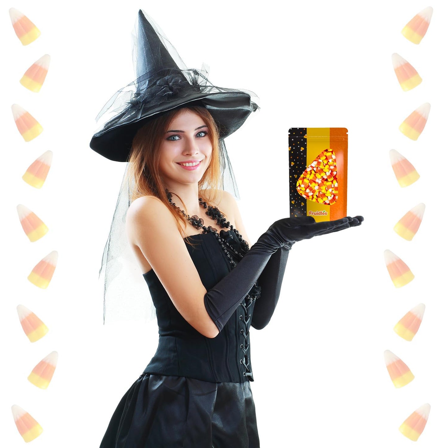 Fruidles Halloween Candy Corn Treats, Fun & Festive Holiday Snacking, Nut-Free, Dairy-Free (2 Pounds)