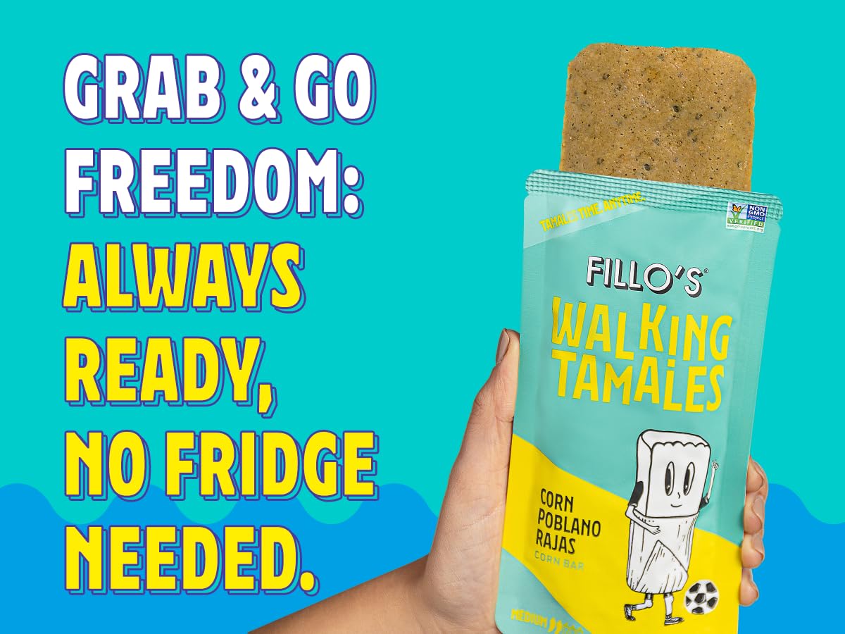 Fillo'S Walking Tamales, Mild Variety Pack Of 7, Ready-To-Eat, Delicious, Gluten-Free, Preservative-Free, Vegan, Microwavable, N