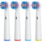 Replacement Toothbrush Heads For Oral-B, 4 Pack Replacement Heads Compatible With Oral B Braun Electric Toothbrush (4 Pack)