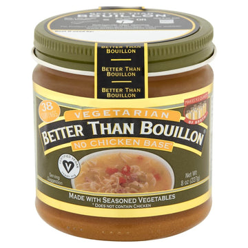Better Than Bouillon Vegetarian No Chicken Base, Certified Vegan, 8 OZ Jar