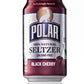 POLAR Black Cherry Seltzer - 12 oz Cans, Pack of 24