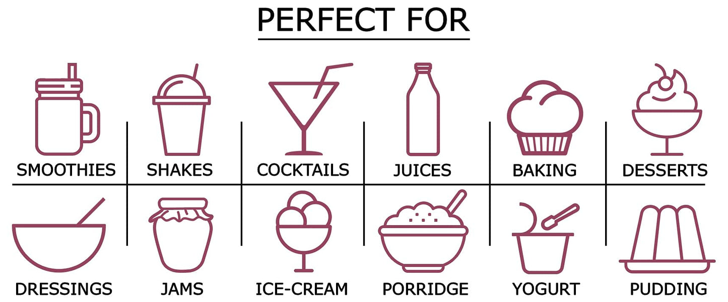 Food To Live Black Elderberry Powder, 8 Pounds - Raw Dried Berries, Unsulfured, Vegan, Bulk, For Baking, Juices, Smoothies, Yogu