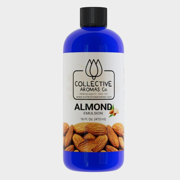Almond Extract for Baking - Natural Flavoring Emulsion for Cookies, Frosting, Ice Cream, Smoothies & Beverage - 16 fl oz Kosher,