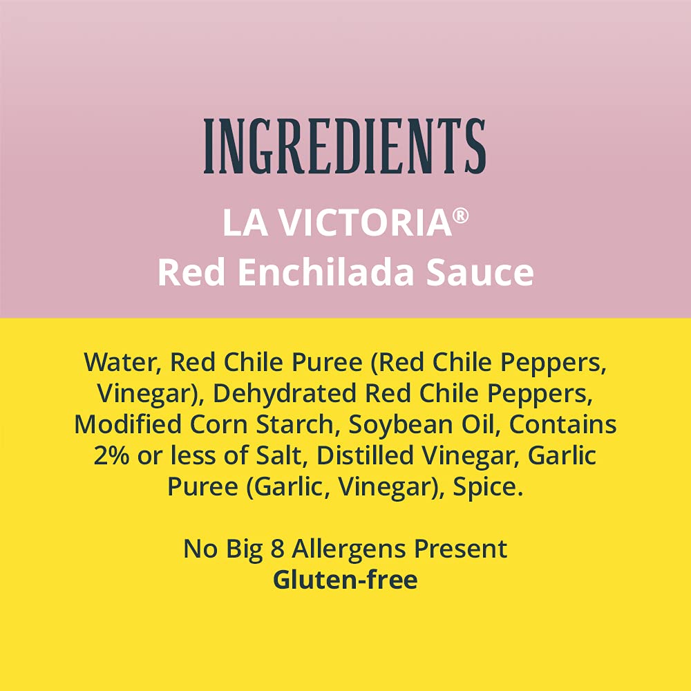 La Victoria Red Enchilada Sauce, 12 Oz, 6 Count, Pack of 1, Authentic Mexican Flavor