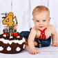 Construction Cake Topper For Boys Girls 4Th Happy Birthday Construction Theme Party Supplies Building Truck Tractor Crane Excava