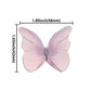 Gyufise 48Pcs Edible Butterfly Cake Decorations - Wafer Paper Butterflies & Cupcake Toppers - Purple
