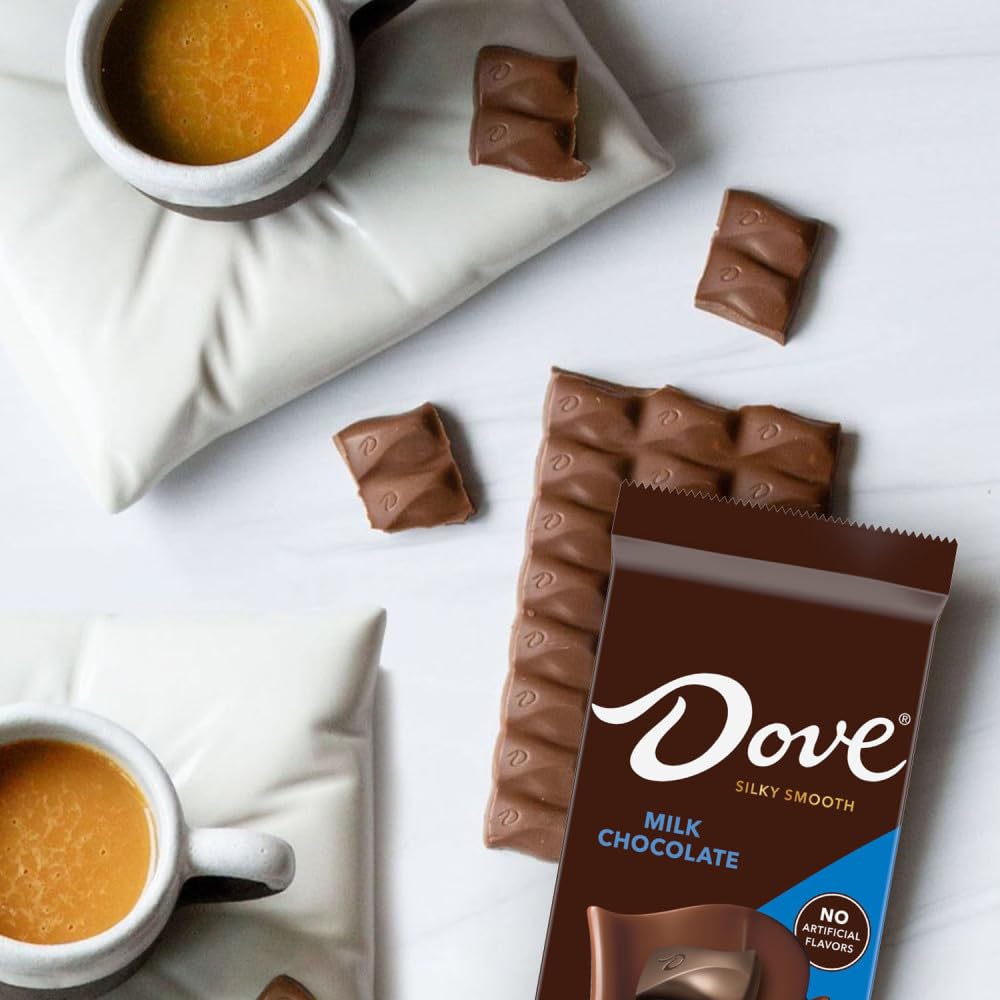 DOVE Milk Chocolate Bars, Pack of 12, 3.30 oz Each, Chocolate