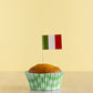 1,440 Count | Kingseal Italian Flag Toothpicks, 2.5 Inch, Ideal For Italian Restaurants, Appetizers, Cocktails, And More - 10 Pa