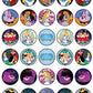 30 X Edible Cupcake Toppers Themed Of Alice In Wonderland Collection Of Edible Cake Decorations | Uncut Edible On Icing Sheet