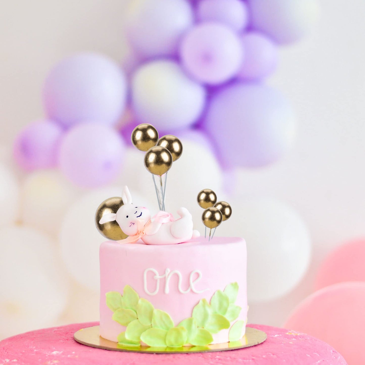 Gyufise 30Pcs Mini Balloon Cake Topper Gold Foam Ball Cake Picks Cupcake Faux Pearl Balls Diy Cake Insert Topper Decoration For
