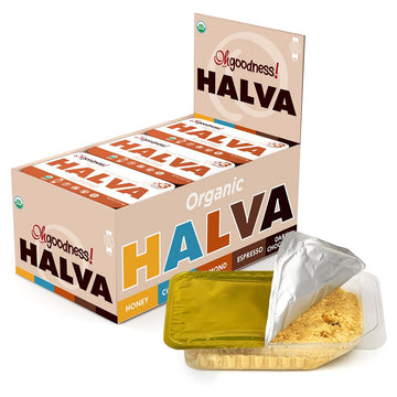 Wellbees Organic Honey Halva - 75g Each, Case of 12, Paleo Friendly, Honey Almond Flavor, Simple Ingredients, Melt-in-Mouth Snack