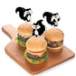 Big Dot of Happiness Dessert Cupcake Toppers - Woodland Skunk - Set of 24 - Plastic - Black, Green, White - Model BD4286dt
