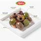 FRATELLI DAMICO Italian Olives Mix, Pitted with Garlic & Peppers, 9.9 oz, Gourmet Mediterranean Trio in Oil