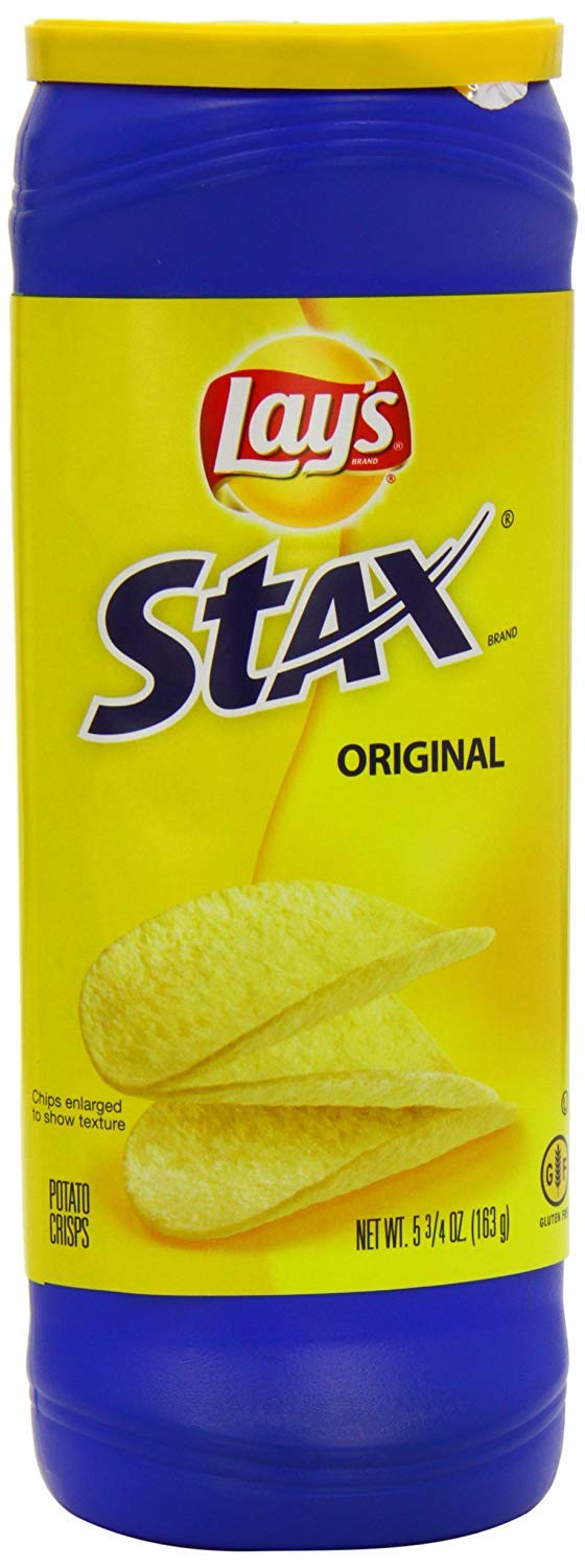 Lays Stax Potato Crisps, Original Flavor, 5.75 Ounce, Pack of 1, Model 028400055093