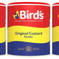 Birds Original Instant Custard Powder 250g - Classic British Dessert Mix, Just Add Water, Creamy & Delicious (Pack of 3)