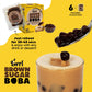 Twrl Brown Sugar Boba Bubble Tea Toppings - Taiwanese Boba Pearls, Cafe-Style Tapioca Milk Tea Topping, Instant - Perfect For Milk Tea And Coffee, Gluten-Free, Plant-Based - Pack Of 6 Single Servings