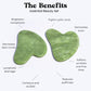 Roselynboutique Gua Sha Facial Tools - Face Massager Guasha Skin Care Tool For Men Women (Green)