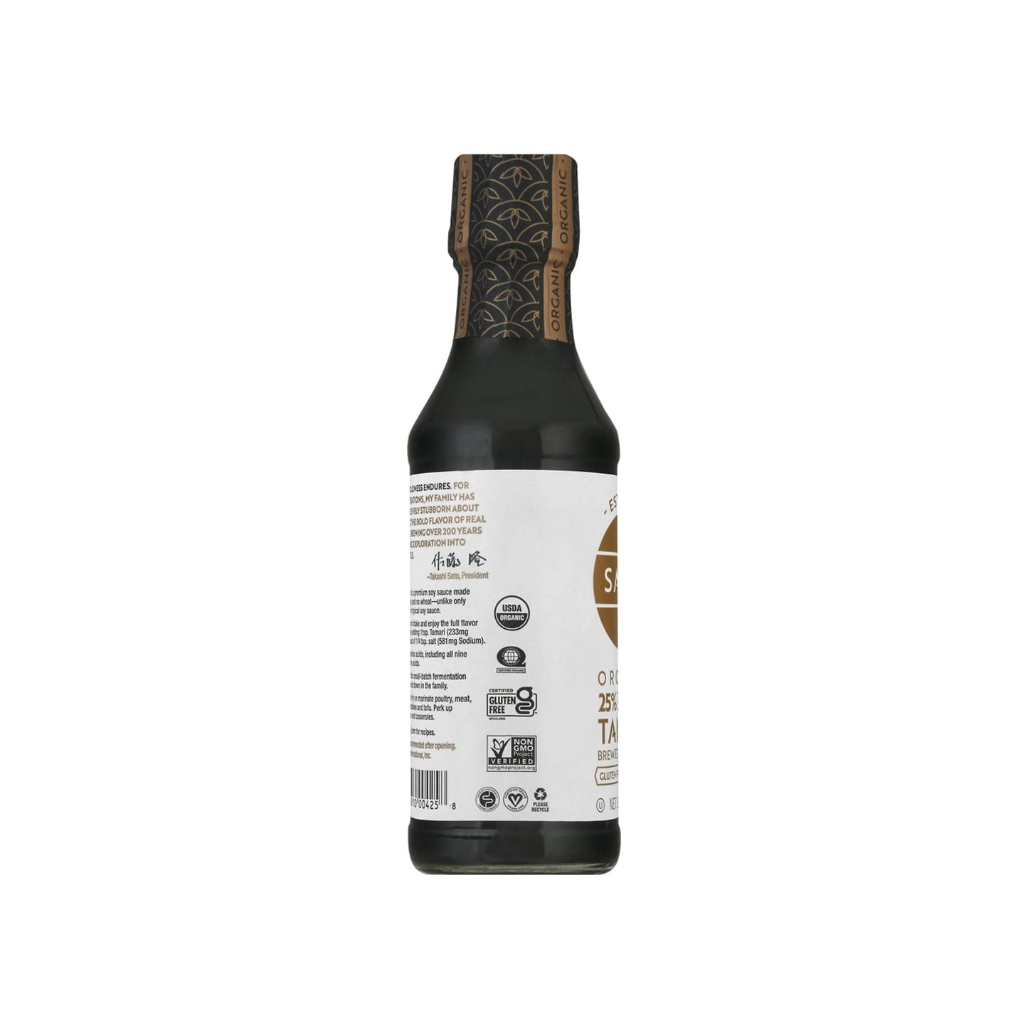 San J International, Sauce Tamari Gluten Free Reduced Sodium Organic, 10 Fl Oz