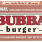 Bubba Burger, Frozen Beef Burger Patties, Original, USDA Choice Beef Chuck, 2 lb, Pack of 6